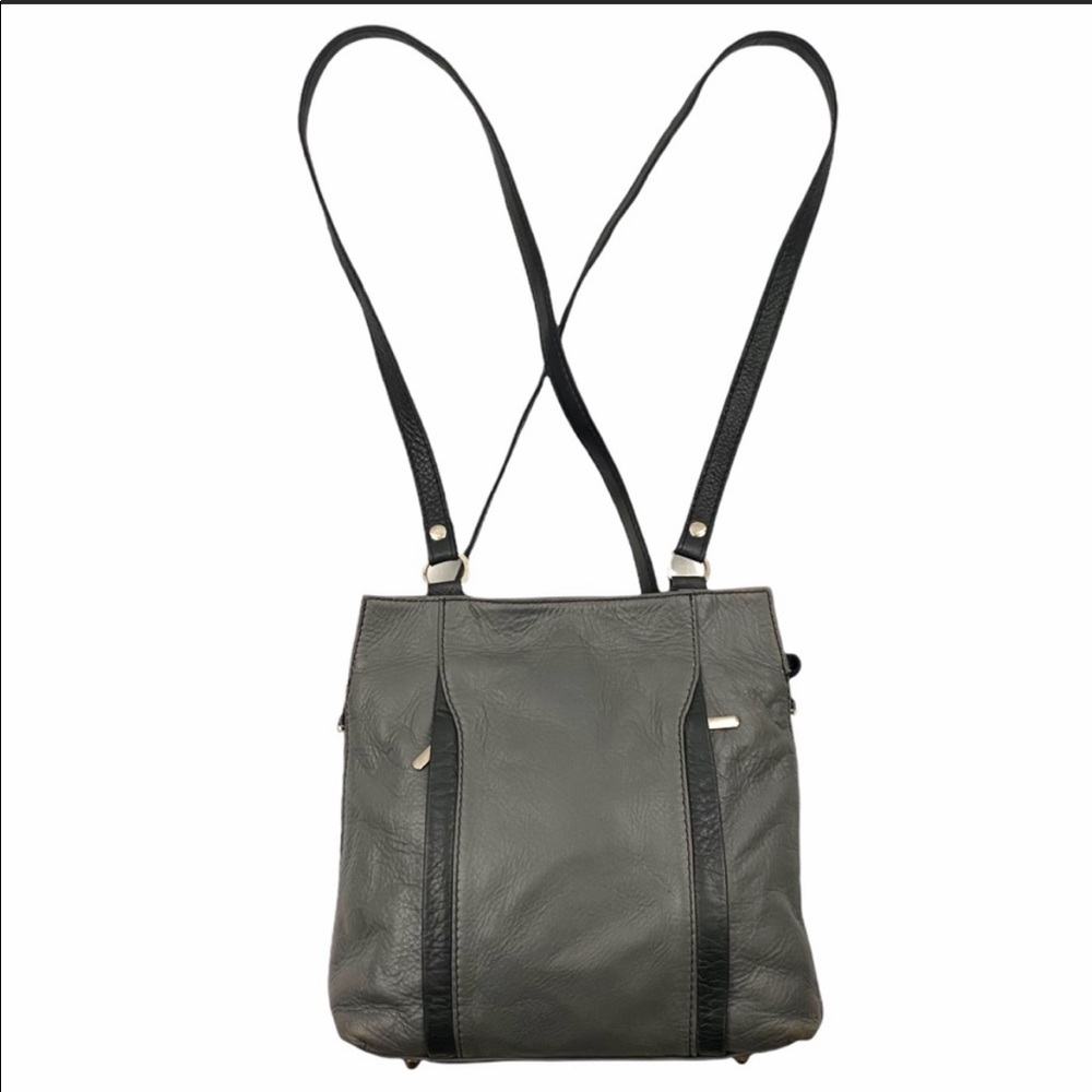 BORSE IN PELLE convertible crossbody backpack